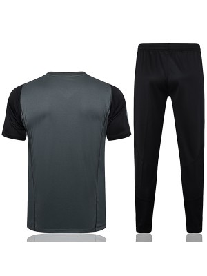 Real madrid training jersey soccer uniform men's sportswear darkgreen football tops sports vest 2023-2024